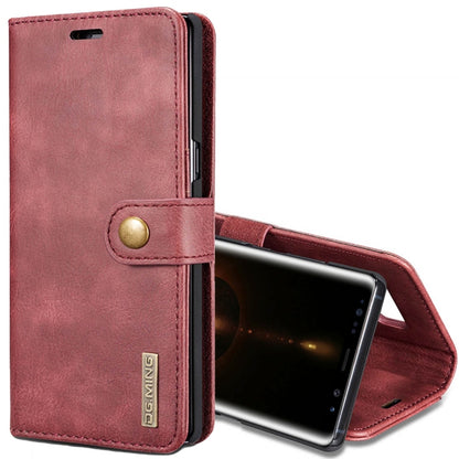 DG.MING for Galaxy Note 8 Crazy Horse Texture Horizontal Flip Detachable Magnetic Protective Case with Holder & Card Slots & Wallet (Red) - Galaxy Phone Cases by DG.MING | Online Shopping UK | buy2fix