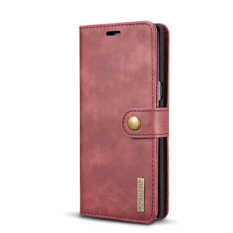 DG.MING for Galaxy Note 8 Crazy Horse Texture Horizontal Flip Detachable Magnetic Protective Case with Holder & Card Slots & Wallet (Red) - Galaxy Phone Cases by DG.MING | Online Shopping UK | buy2fix