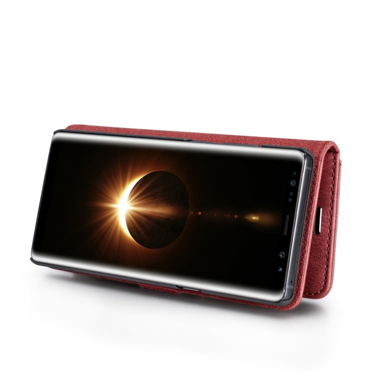 DG.MING for Galaxy Note 8 Crazy Horse Texture Horizontal Flip Detachable Magnetic Protective Case with Holder & Card Slots & Wallet (Red) - Galaxy Phone Cases by DG.MING | Online Shopping UK | buy2fix