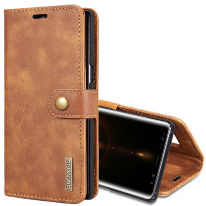 DG.MING for Galaxy Note 8 Crazy Horse Texture Horizontal Flip Detachable Magnetic Protective Case with Holder & Card Slots & Wallet (Brown) - Galaxy Phone Cases by DG.MING | Online Shopping UK | buy2fix