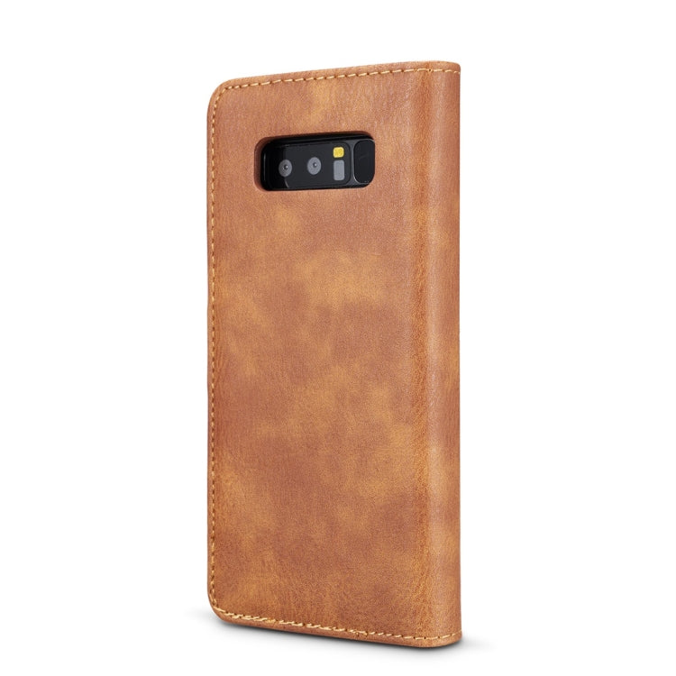 DG.MING for Galaxy Note 8 Crazy Horse Texture Horizontal Flip Detachable Magnetic Protective Case with Holder & Card Slots & Wallet (Brown) - Galaxy Phone Cases by DG.MING | Online Shopping UK | buy2fix