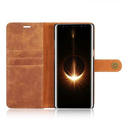 DG.MING for Galaxy Note 8 Crazy Horse Texture Horizontal Flip Detachable Magnetic Protective Case with Holder & Card Slots & Wallet (Brown) - Galaxy Phone Cases by DG.MING | Online Shopping UK | buy2fix