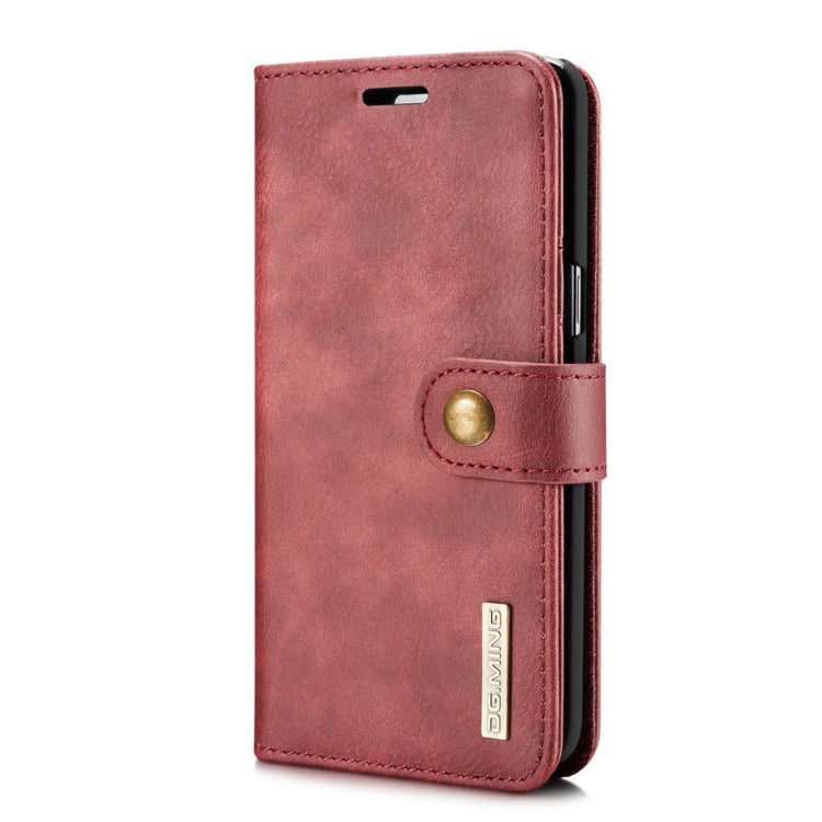 DG.MING for Galaxy S8+ / G955 Crazy Horse Texture Horizontal Flip Detachable Magnetic Protective Case with Holder & Card Slots & Wallet(Red) - Galaxy Phone Cases by DG.MING | Online Shopping UK | buy2fix