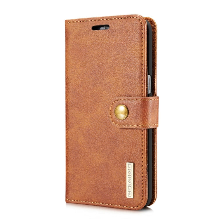 DG.MING for Galaxy S8+ / G955 Crazy Horse Texture Horizontal Flip Detachable Magnetic Protective Case with Holder & Card Slots & Wallet(Brown) - Galaxy Phone Cases by DG.MING | Online Shopping UK | buy2fix
