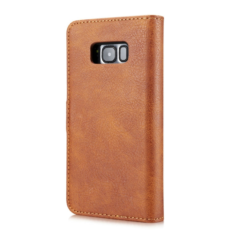DG.MING for Galaxy S8+ / G955 Crazy Horse Texture Horizontal Flip Detachable Magnetic Protective Case with Holder & Card Slots & Wallet(Brown) - Galaxy Phone Cases by DG.MING | Online Shopping UK | buy2fix