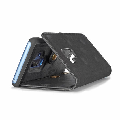 DG.MING for Galaxy S9+ Crazy Horse Texture Horizontal Flip Detachable Magnetic Protective Case with Holder & Card Slots & Wallet(Black) - Galaxy Phone Cases by DG.MING | Online Shopping UK | buy2fix