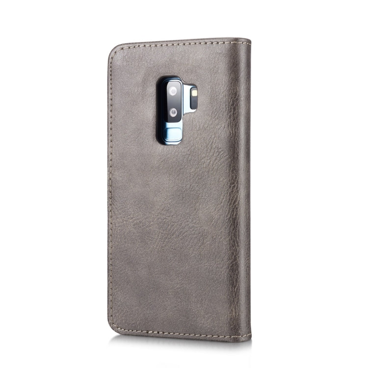 DG.MING for Galaxy S9+ Crazy Horse Texture Horizontal Flip Detachable Magnetic Protective Case with Holder & Card Slots & Wallet(Grey) - Galaxy Phone Cases by DG.MING | Online Shopping UK | buy2fix