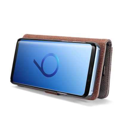 DG.MING for Galaxy S9+ Crazy Horse Texture Horizontal Flip Detachable Magnetic Protective Case with Holder & Card Slots & Wallet(Grey) - Galaxy Phone Cases by DG.MING | Online Shopping UK | buy2fix