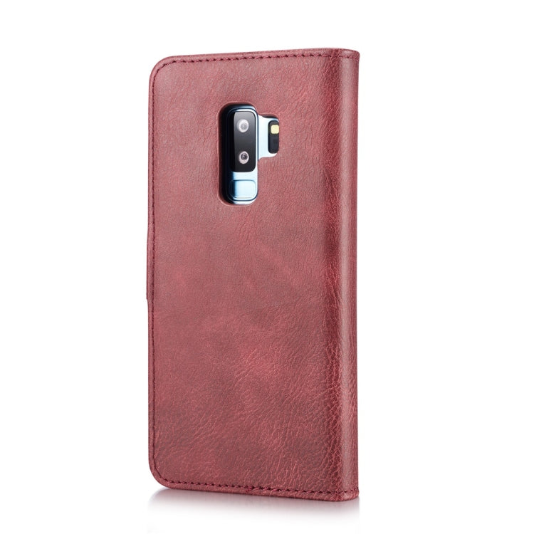 DG.MING for Galaxy S9+ Crazy Horse Texture Horizontal Flip Detachable Magnetic Protective Case with Holder & Card Slots & Wallet(Red) - Galaxy Phone Cases by DG.MING | Online Shopping UK | buy2fix