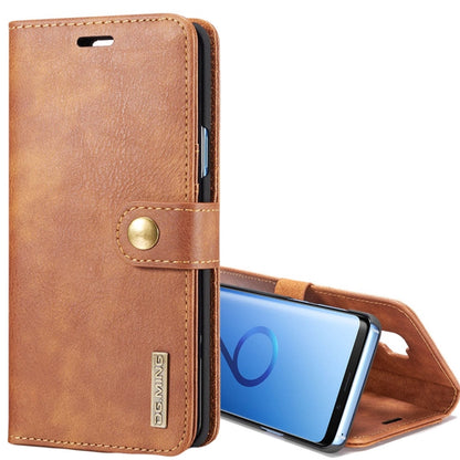 DG.MING for Galaxy S9+ Crazy Horse Texture Horizontal Flip Detachable Magnetic Protective Case with Holder & Card Slots & Wallet(Brown) - Galaxy Phone Cases by DG.MING | Online Shopping UK | buy2fix