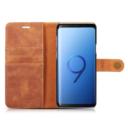 DG.MING for Galaxy S9+ Crazy Horse Texture Horizontal Flip Detachable Magnetic Protective Case with Holder & Card Slots & Wallet(Brown) - Galaxy Phone Cases by DG.MING | Online Shopping UK | buy2fix