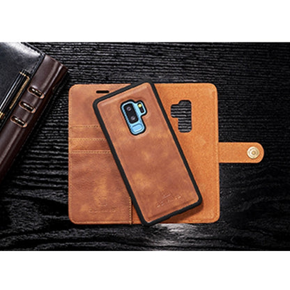 DG.MING for Galaxy S9+ Crazy Horse Texture Horizontal Flip Detachable Magnetic Protective Case with Holder & Card Slots & Wallet(Brown) - Galaxy Phone Cases by DG.MING | Online Shopping UK | buy2fix