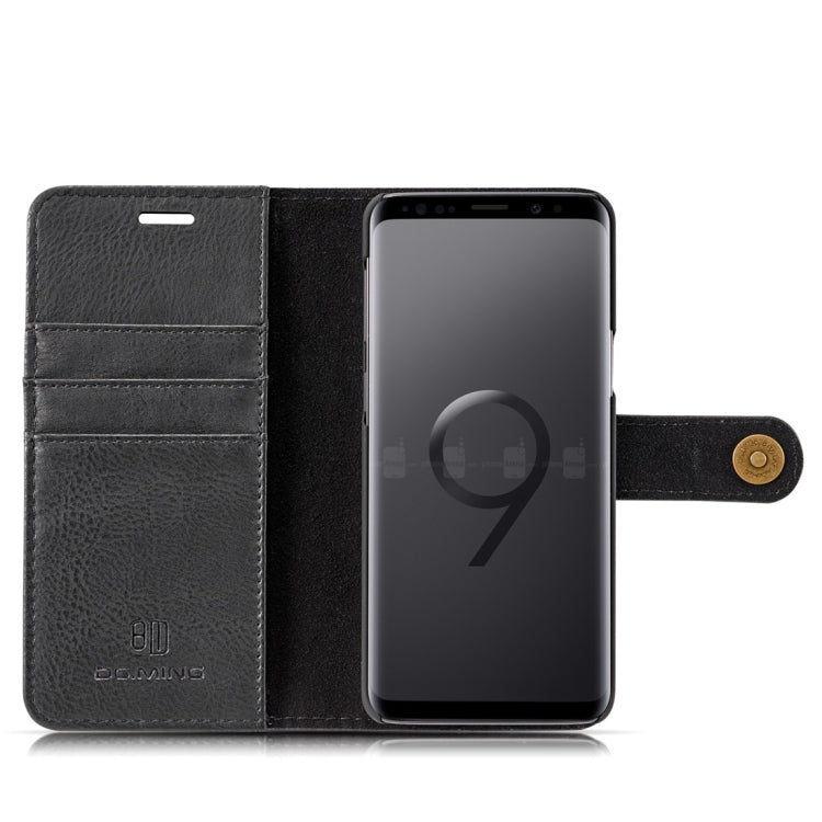 DG.MING for Galaxy S9 Crazy Horse Texture Horizontal Flip Detachable Magnetic Protective Case with Holder & Card Slots & Wallet(Black) - Galaxy Phone Cases by DG.MING | Online Shopping UK | buy2fix