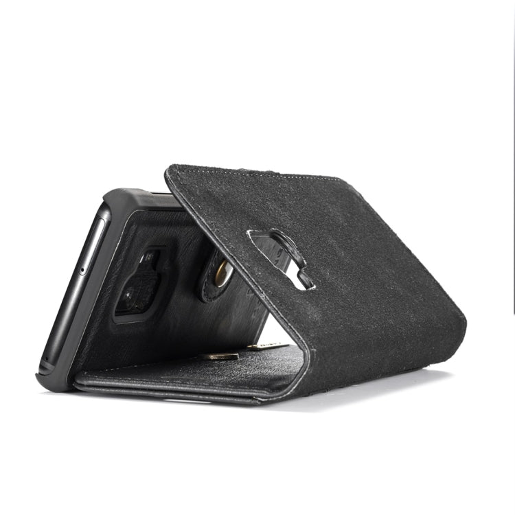 DG.MING for Galaxy S9 Crazy Horse Texture Horizontal Flip Detachable Magnetic Protective Case with Holder & Card Slots & Wallet(Black) - Galaxy Phone Cases by DG.MING | Online Shopping UK | buy2fix