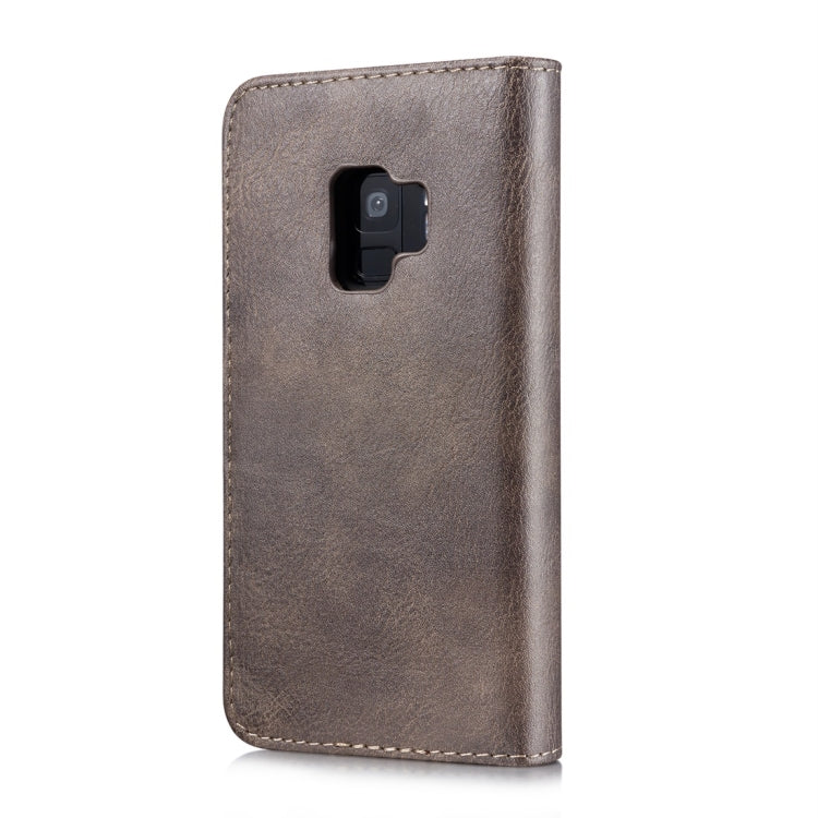 DG.MING for Galaxy S9 Crazy Horse Texture Horizontal Flip Detachable Magnetic Protective Case with Holder & Card Slots & Wallet(Grey) - Galaxy Phone Cases by DG.MING | Online Shopping UK | buy2fix
