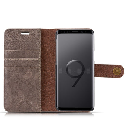 DG.MING for Galaxy S9 Crazy Horse Texture Horizontal Flip Detachable Magnetic Protective Case with Holder & Card Slots & Wallet(Grey) - Galaxy Phone Cases by DG.MING | Online Shopping UK | buy2fix