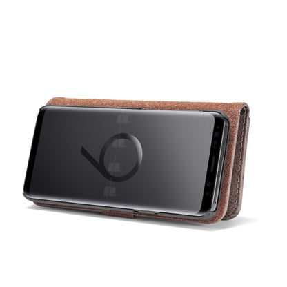 DG.MING for Galaxy S9 Crazy Horse Texture Horizontal Flip Detachable Magnetic Protective Case with Holder & Card Slots & Wallet(Grey) - Galaxy Phone Cases by DG.MING | Online Shopping UK | buy2fix