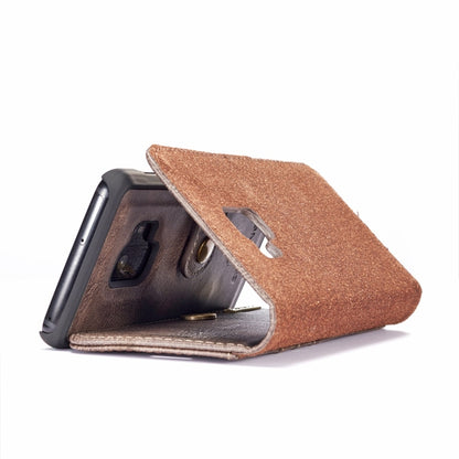 DG.MING for Galaxy S9 Crazy Horse Texture Horizontal Flip Detachable Magnetic Protective Case with Holder & Card Slots & Wallet(Grey) - Galaxy Phone Cases by DG.MING | Online Shopping UK | buy2fix