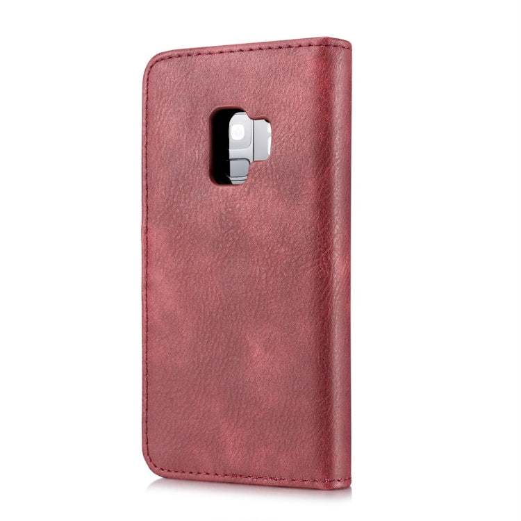 DG.MING for Galaxy S9 Crazy Horse Texture Horizontal Flip Detachable Magnetic Protective Case with Holder & Card Slots & Wallet(Red) - Galaxy Phone Cases by DG.MING | Online Shopping UK | buy2fix