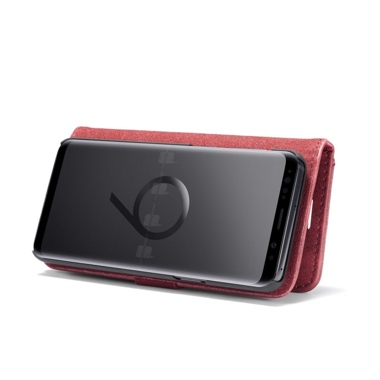 DG.MING for Galaxy S9 Crazy Horse Texture Horizontal Flip Detachable Magnetic Protective Case with Holder & Card Slots & Wallet(Red) - Galaxy Phone Cases by DG.MING | Online Shopping UK | buy2fix