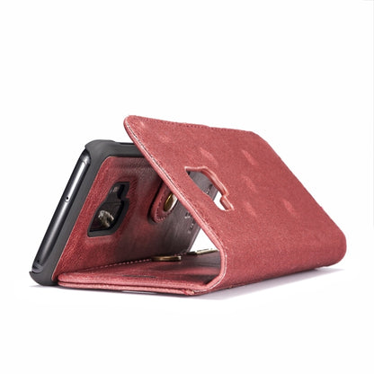 DG.MING for Galaxy S9 Crazy Horse Texture Horizontal Flip Detachable Magnetic Protective Case with Holder & Card Slots & Wallet(Red) - Galaxy Phone Cases by DG.MING | Online Shopping UK | buy2fix