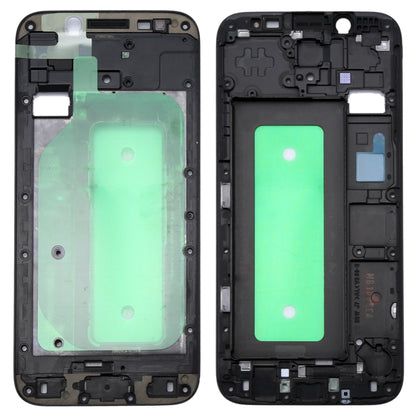 For Galaxy J730  Front Housing LCD Frame Bezel Plate(Black) - Frame Bezel Plate by buy2fix | Online Shopping UK | buy2fix