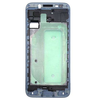 For Galaxy J730  Front Housing LCD Frame Bezel Plate(Blue) - Frame Bezel Plate by buy2fix | Online Shopping UK | buy2fix