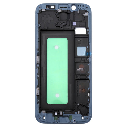 For Galaxy J730  Front Housing LCD Frame Bezel Plate(Blue) - Frame Bezel Plate by buy2fix | Online Shopping UK | buy2fix