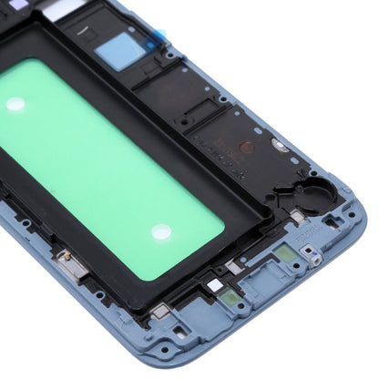 For Galaxy J730  Front Housing LCD Frame Bezel Plate(Blue) - Frame Bezel Plate by buy2fix | Online Shopping UK | buy2fix