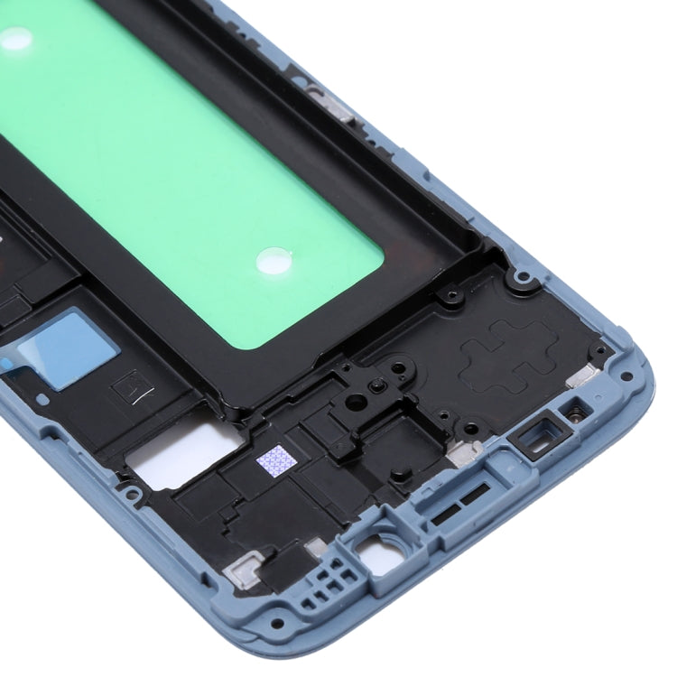 For Galaxy J730  Front Housing LCD Frame Bezel Plate(Blue) - Frame Bezel Plate by buy2fix | Online Shopping UK | buy2fix