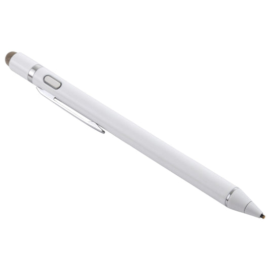 1.5-2.3mm Rechargeable Capacitive Touch Screen Active Stylus Pen(White) by buy2fix