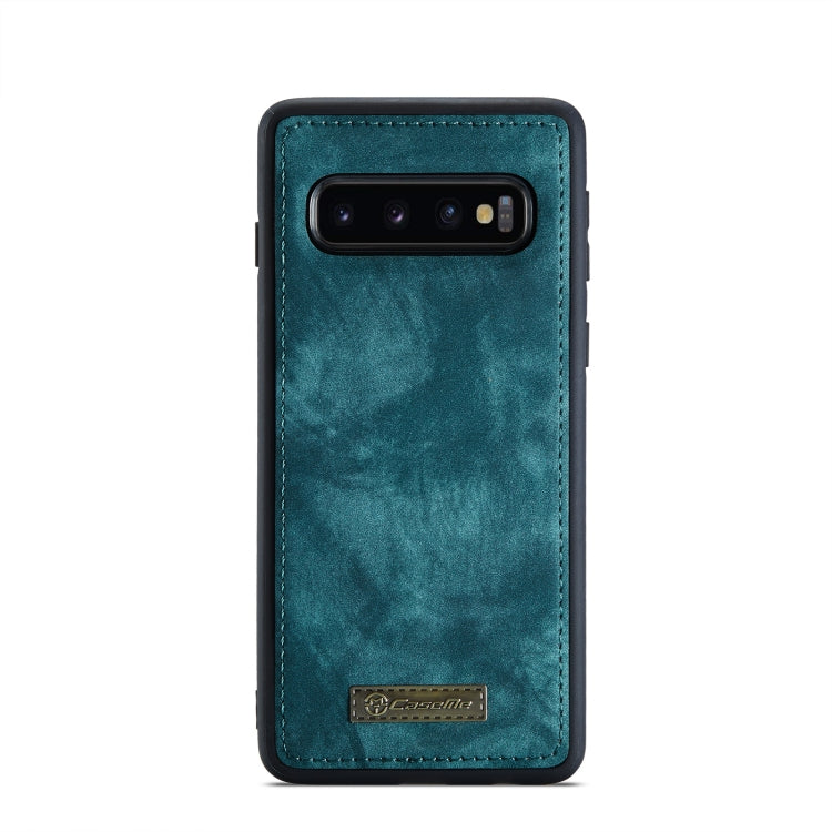 For Samsung Galaxy S10 CaseMe-008 Detachable Multifunctional Flip Leather Phone Case(Blue) - Galaxy Phone Cases by CaseMe | Online Shopping UK | buy2fix