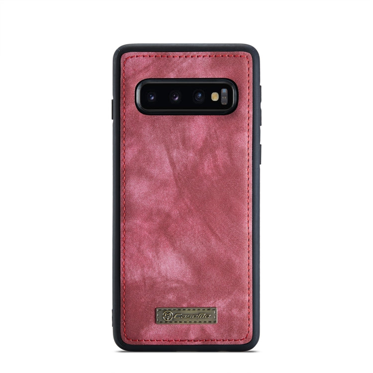 For Samsung Galaxy S10+ CaseMe-008 Detachable Multifunctional Flip Leather Phone Case(Red) - Galaxy Phone Cases by CaseMe | Online Shopping UK | buy2fix