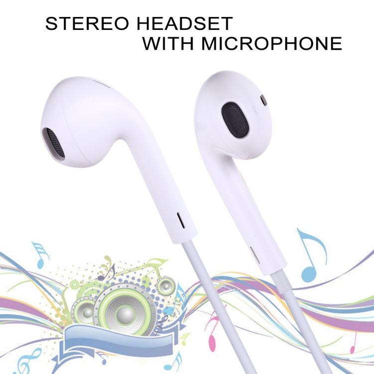 M27 3.5mm Stereo Dynamic Bass Earphone with Mic (White) - In Ear Wired Earphone by buy2fix | Online Shopping UK | buy2fix