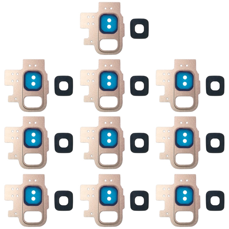 For Galaxy S9 / G9600 10pcs Camera Lens Cover (Gold) - Camera Series by buy2fix | Online Shopping UK | buy2fix