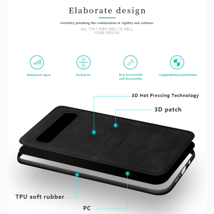 PINWUYO Shockproof Waterproof Full Coverage PC + TPU + Skin Protective Case for Galaxy S10 Plus(Red) - Galaxy Phone Cases by PINWUYO | Online Shopping UK | buy2fix