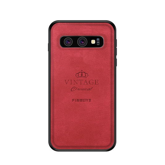 PINWUYO Shockproof Waterproof Full Coverage PC + TPU + Skin Protective Case for Galaxy S10(Red) - Galaxy Phone Cases by PINWUYO | Online Shopping UK | buy2fix