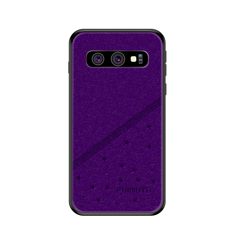 PINWUYO Full Coverage Waterproof Shockproof PC+TPU+PU Case for Galaxy S10 (Purple) - Galaxy Phone Cases by PINWUYO | Online Shopping UK | buy2fix