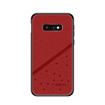 PINWUYO Full Coverage Waterproof Shockproof PC+TPU+PU Case for Galaxy S10e (Red) - Galaxy Phone Cases by PINWUYO | Online Shopping UK | buy2fix