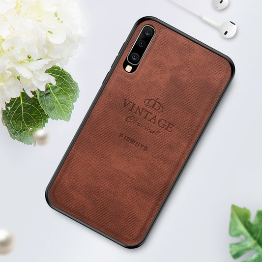 PINWUYO Shockproof Waterproof Full Coverage PC + TPU + Skin Protective Case for Galaxy A70 (Brown) - Galaxy Phone Cases by PINWUYO | Online Shopping UK | buy2fix