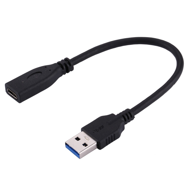 USB 3.0 Male to USB-C / Type-C 3.1 Female Adapter Cable, Cable Length: About 20cm(Black) - USB-C & Type-C Cable by buy2fix | Online Shopping UK | buy2fix