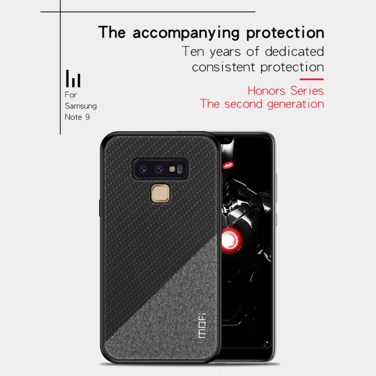 MOFI Honors Series Full Coverage TPU + PC + Cloth Pasted Case for Galaxy Note 9(Black) - Galaxy Phone Cases by MOFI | Online Shopping UK | buy2fix