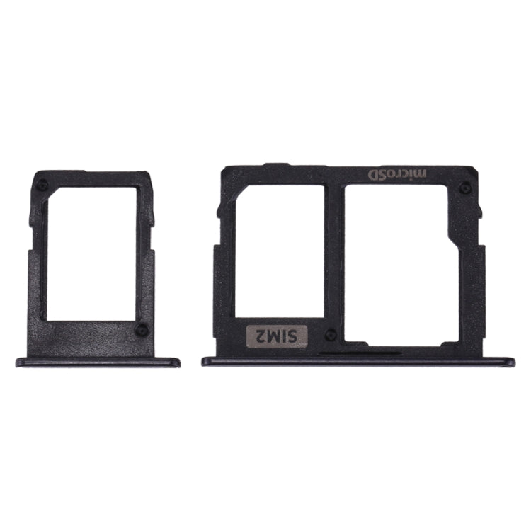 SIM Card Tray + Micro SD Card Tray for Galaxy J3 (2017) Single SIM / J330 & J5 (2017) Single SIM / J530 & J7 (2017) Single SIM / J730 (Black) - Card Tray by buy2fix | Online Shopping UK | buy2fix