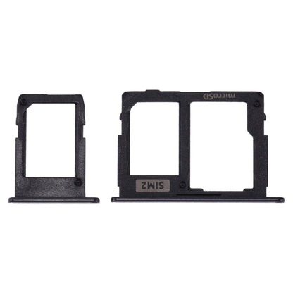 SIM Card Tray + Micro SD Card Tray for Galaxy J3 (2017) Single SIM / J330 & J5 (2017) Single SIM / J530 & J7 (2017) Single SIM / J730 (Black) - Card Tray by buy2fix | Online Shopping UK | buy2fix