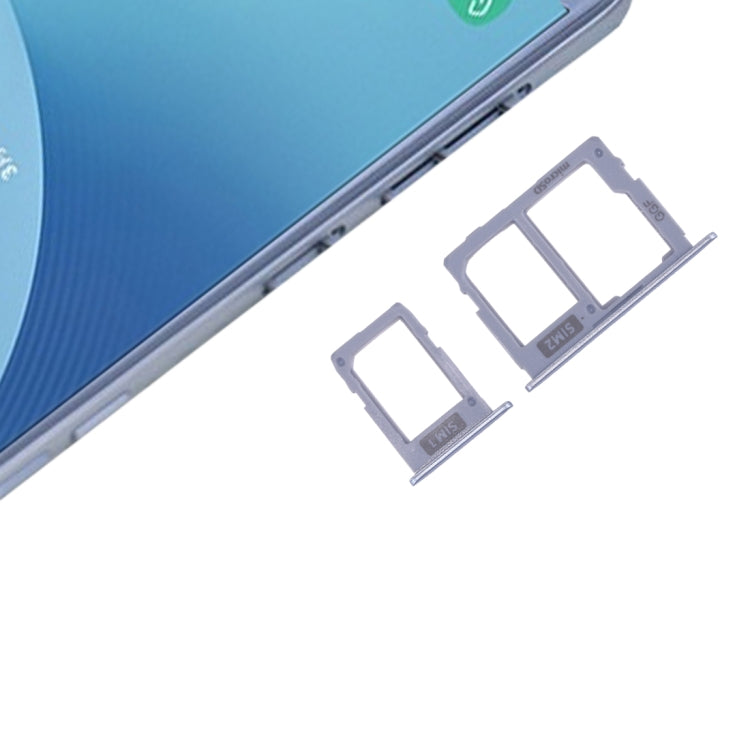 SIM Card Tray + Micro SD Card Tray for Galaxy J3 (2017) Single SIM / J330 & J5 (2017) Single SIM / J530 & J7 (2017) Single SIM / J730 (Blue) - Card Tray by buy2fix | Online Shopping UK | buy2fix