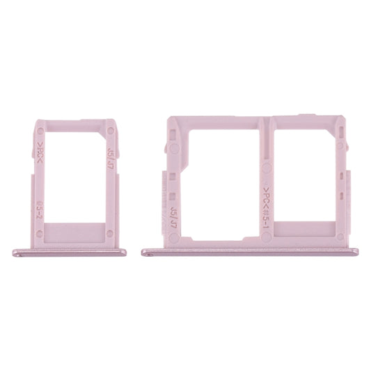 SIM Card Tray + Micro SD Card Tray for Galaxy J3 (2017) Single SIM / J330 & J5 (2017) Single SIM / J530 & J7 (2017) Single SIM / J730 (Rose Gold) - Card Tray by buy2fix | Online Shopping UK | buy2fix
