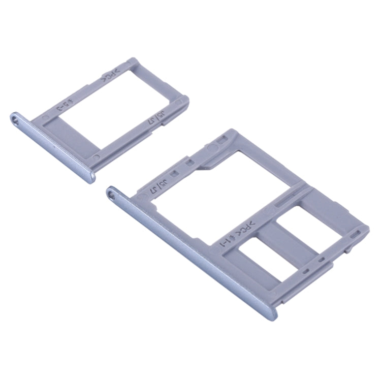 For Galaxy J3 (2017) Single SIM / J330 & J5 (2017) Single SIM / J530 & J7 (2017) Single SIM / J730 SIM Card Tray + Micro SD Card Tray (Blue) - Card Tray by buy2fix | Online Shopping UK | buy2fix