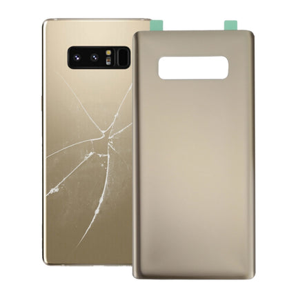 For Galaxy Note 8 Battery Back Cover with Adhesive (Gold) - Back Cover by buy2fix | Online Shopping UK | buy2fix
