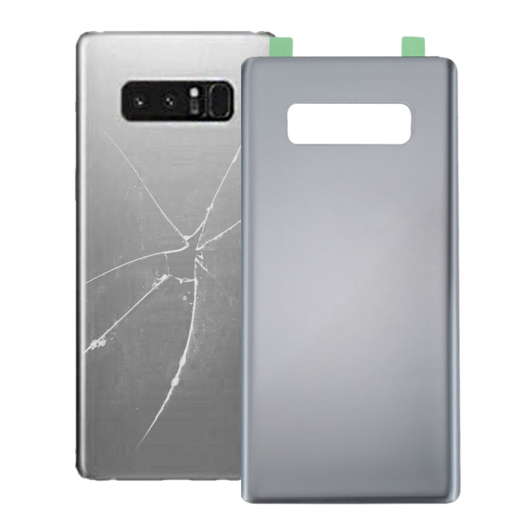 For Galaxy Note 8 Battery Back Cover with Adhesive (Silver) - Back Cover by buy2fix | Online Shopping UK | buy2fix