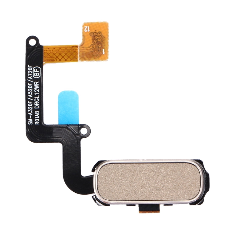 Home Button Flex Cable with Fingerprint Identification for Galaxy A3 (2017) / A320 & A5 (2017) / A520 & A7 (2017) / A720(Gold) - Flex Cable by buy2fix | Online Shopping UK | buy2fix